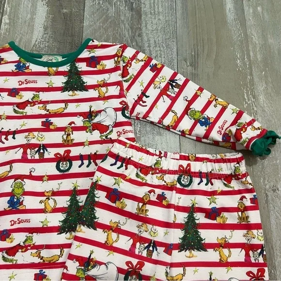 Sweet Southern Smocks Toddler Dr. Seuss Grinch 2-Piece Pajamas Size 2T - Picture 3 of 7